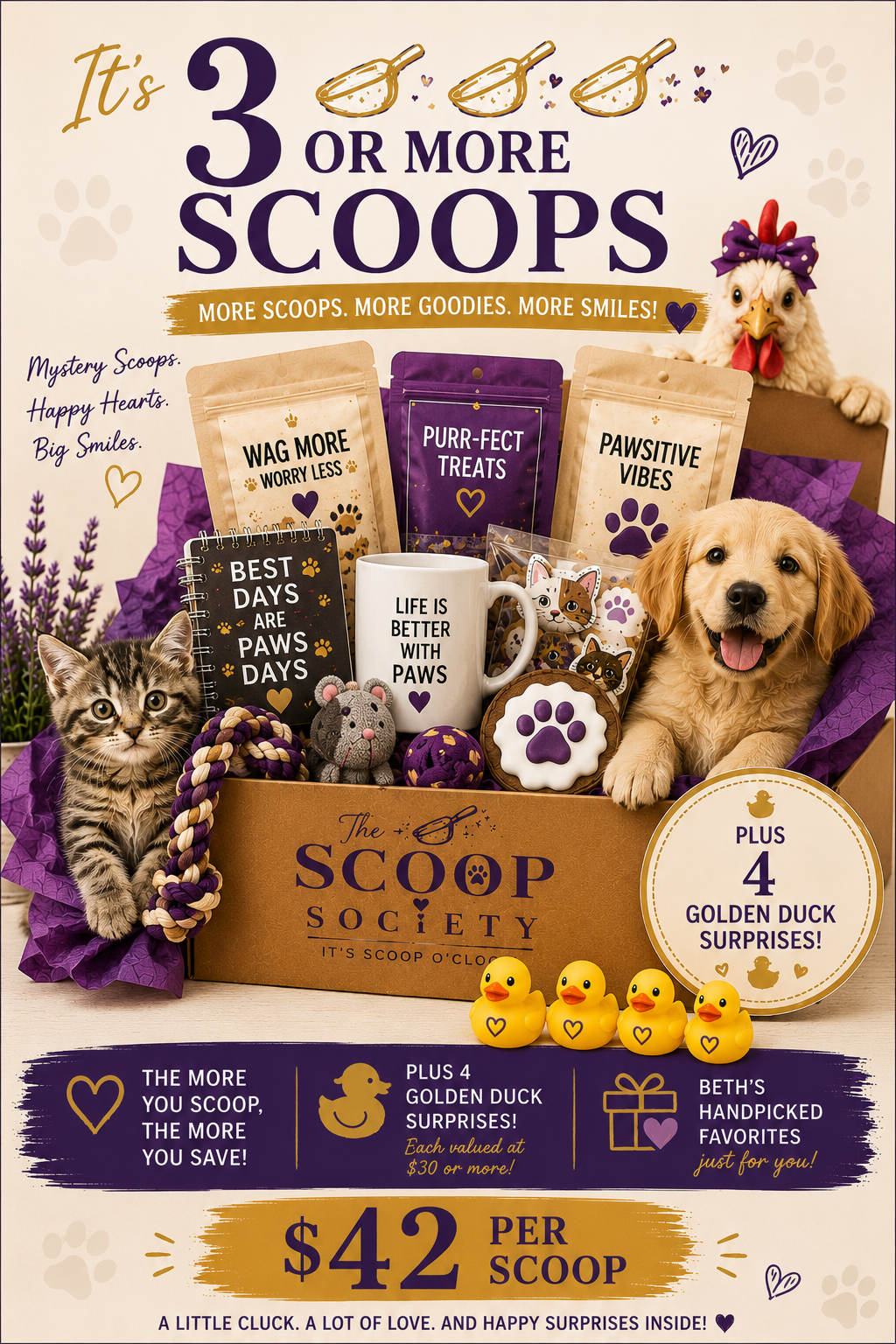 Three Scoops
